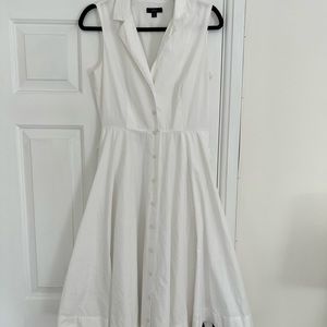 J Crew Collared Belted Cotton Dress